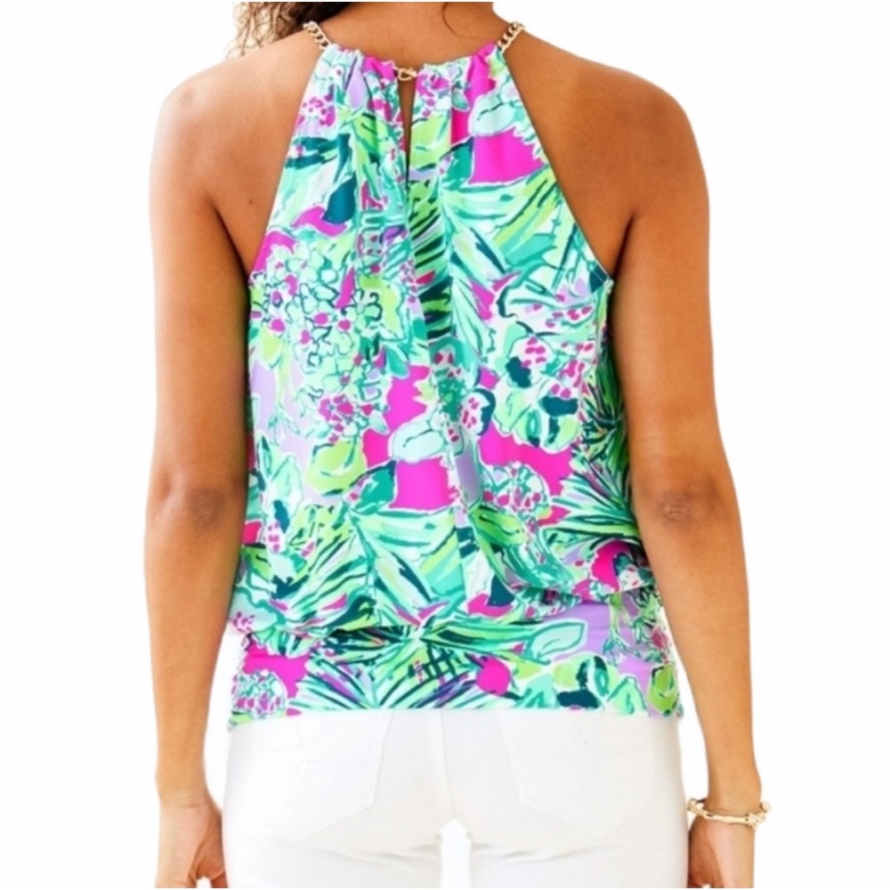 LILLY PULITZER BOWEN HALTER TOP ~ S - Picture 3 of 13
